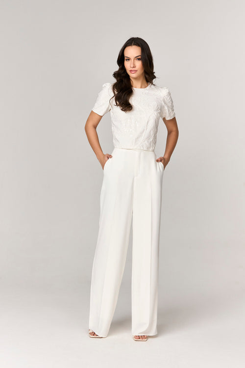 BLUSA SEMI BLUSA COM TECIDO BORDADO