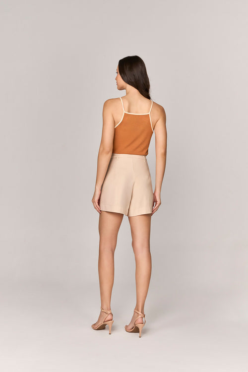 BLUSA REGATA COM SILK CEREJA