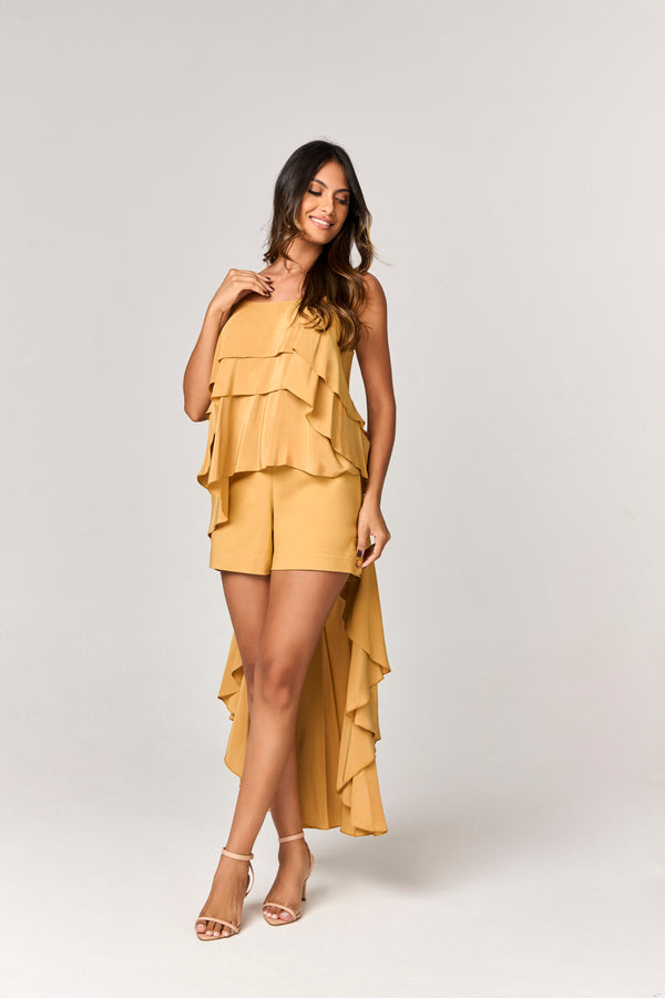 SHORT ALFAIATARIA COM DETALHE BOTOES FENDA