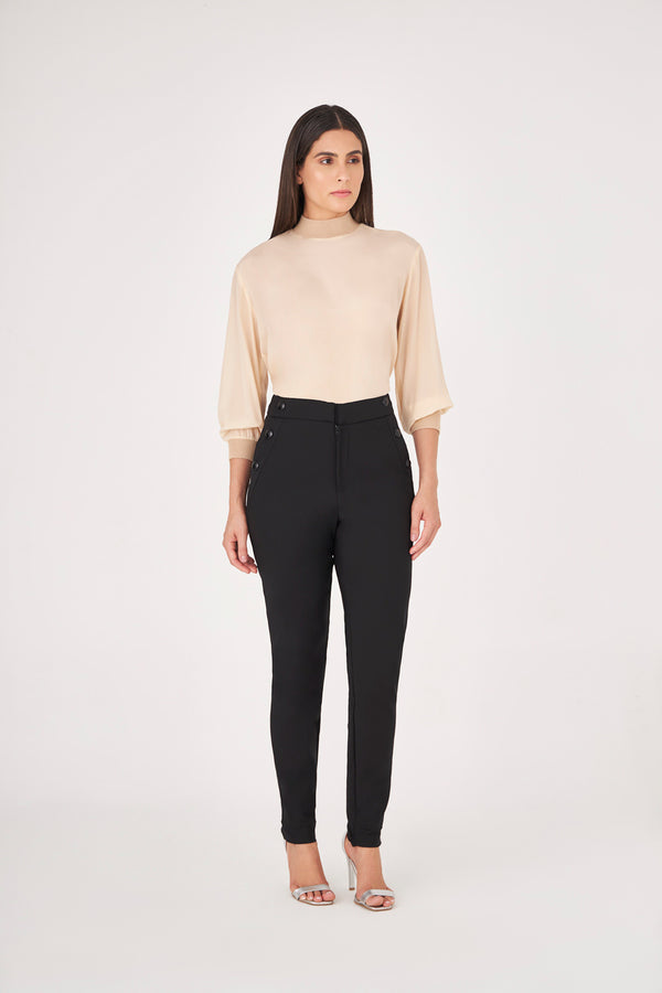 BLUSA T-SHIRT DE SEDA COM