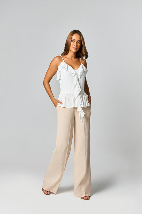 CALCA PANTALONA COM DETALHE CADARCO COBERTO COM POMPOM