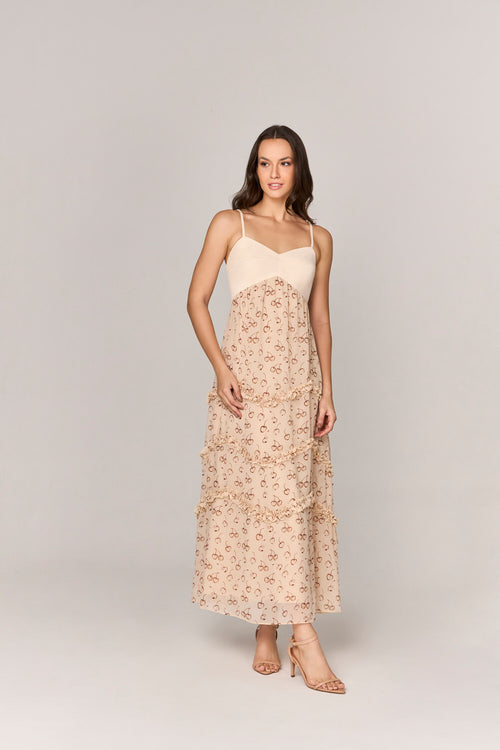 VESTIDO MIDI ESTAMPADO