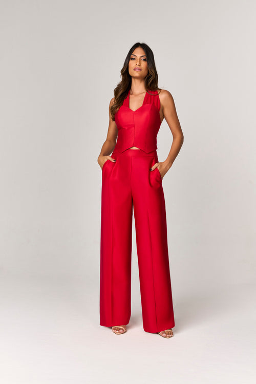 MACACAO PANTALONA COM DETALHE DRAPEADO