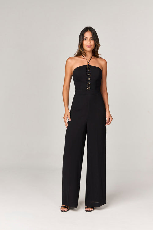 MACACAO PANTALONA COM AVIAMENTOS EM METAL GREGO