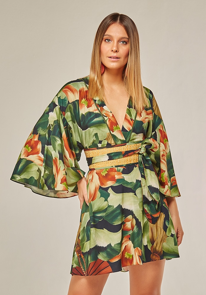 vestido estilo kimono