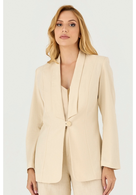 Blazer Deep com Detalhe Botão - Le Jardin