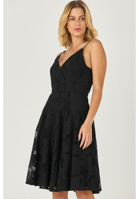 Vestido Curto DEEP Godê com Tela - Essência