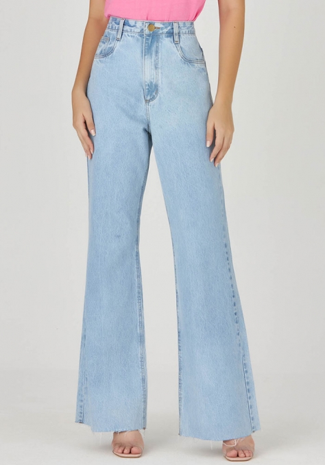 Calça Pantalona Jeans - Brisa