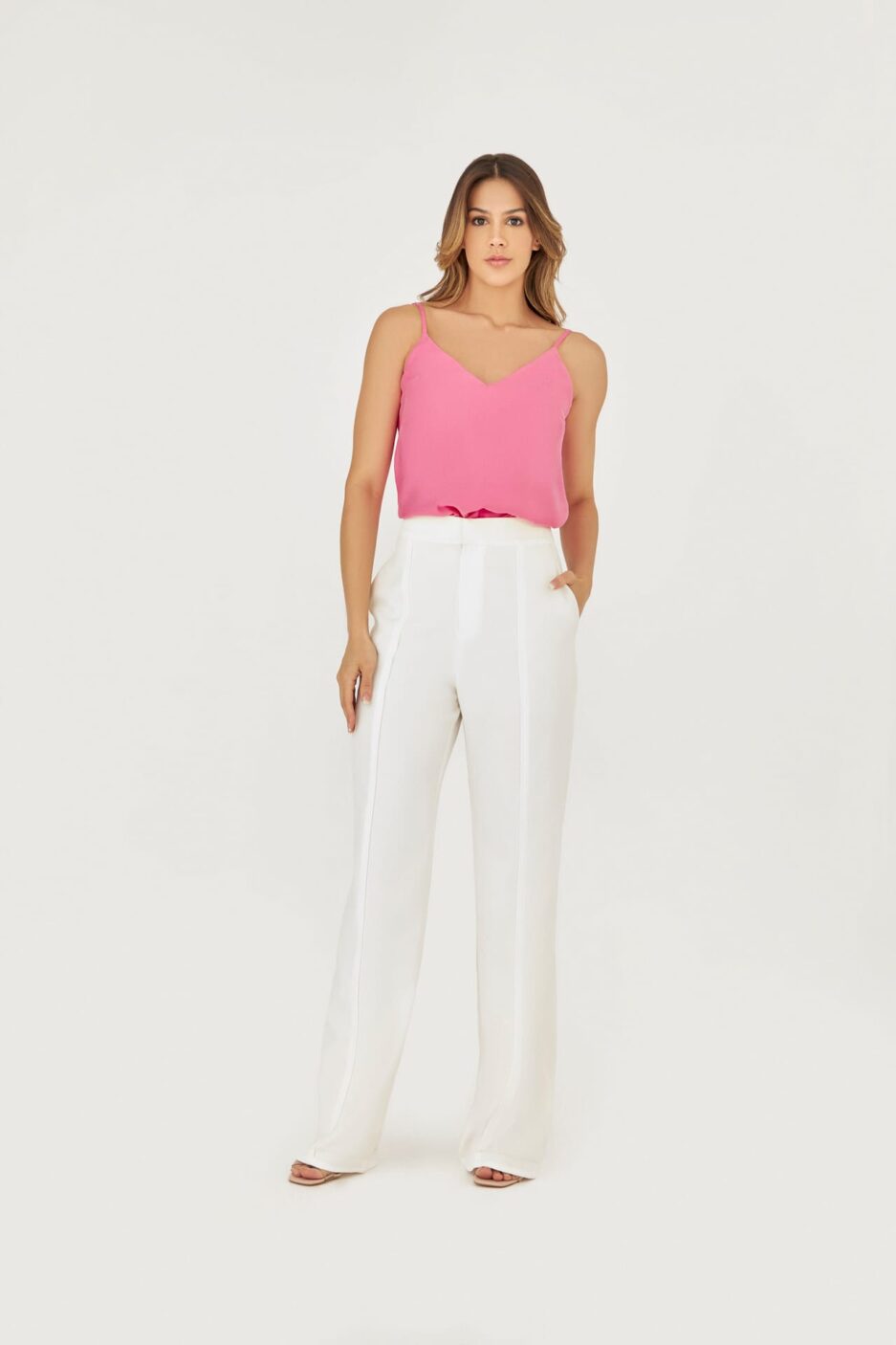 Blusa Regata Acetinada