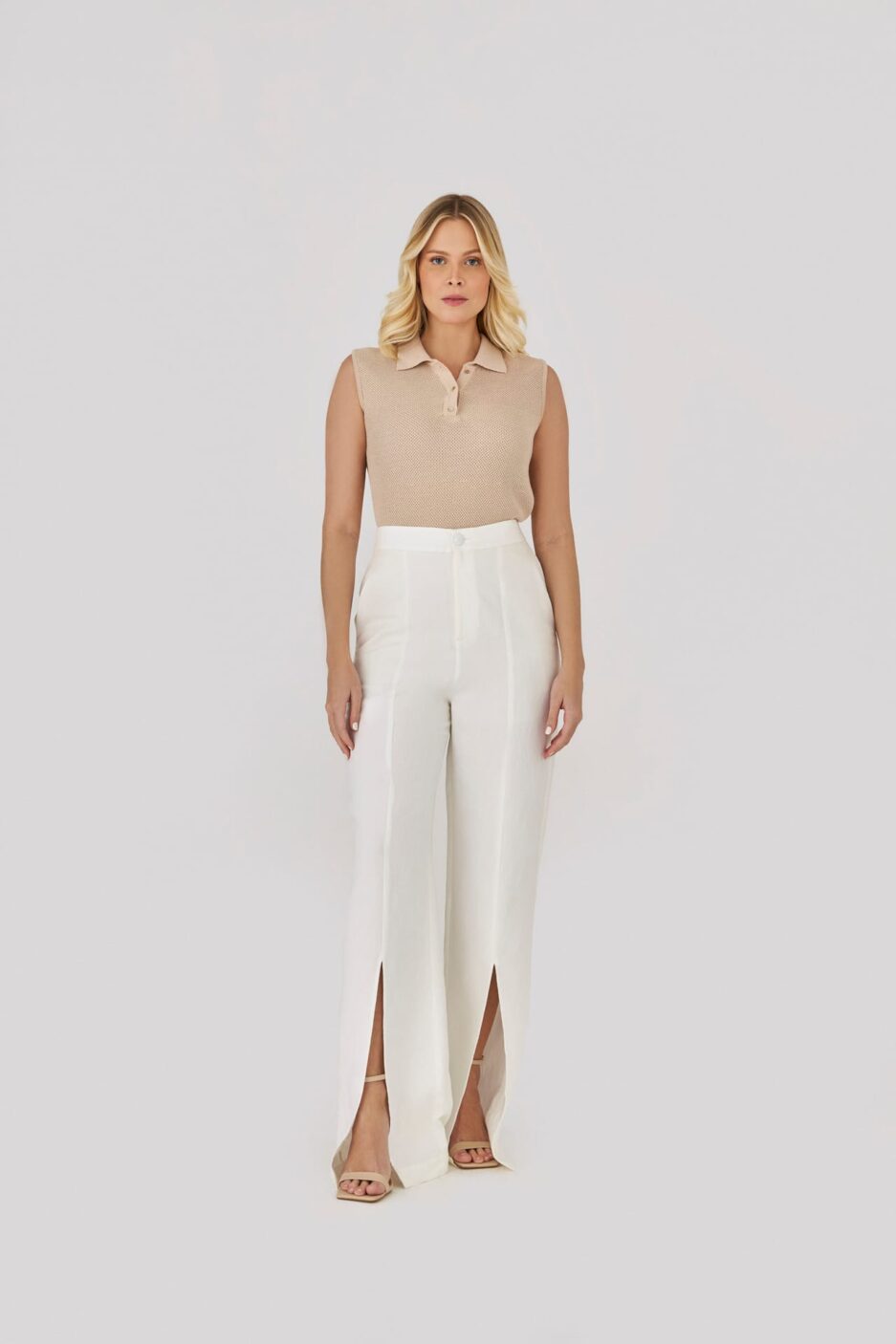 Casual Semi Cropped Tricot