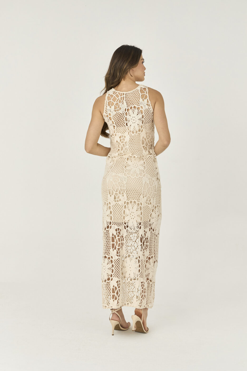Vestido Midi De Crochet