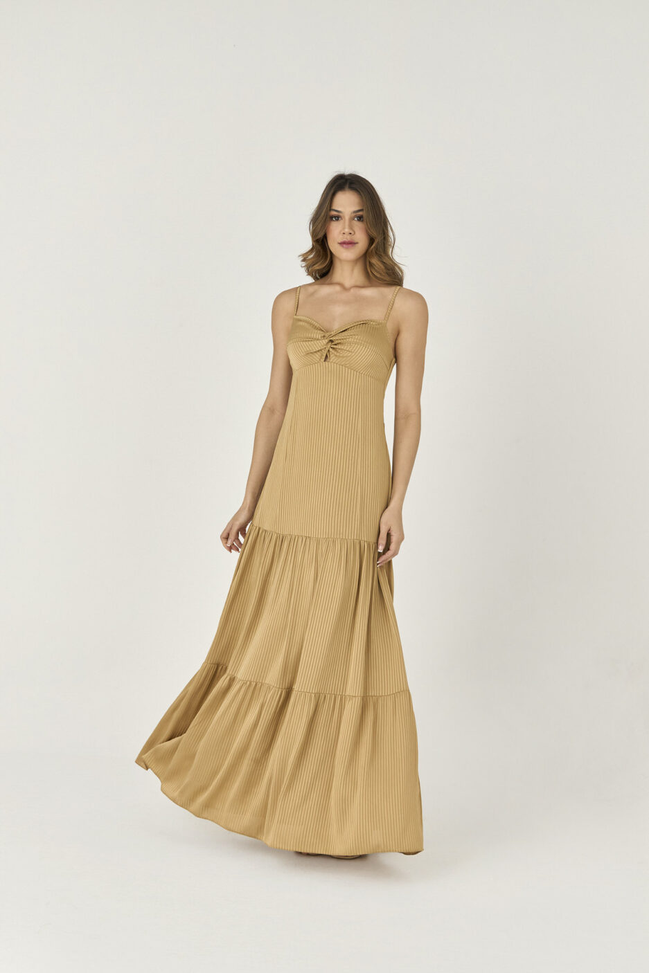 Vestido Longo Busto Com No