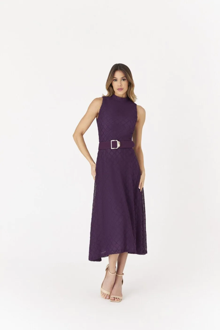 Vestido Midi Trabalhado