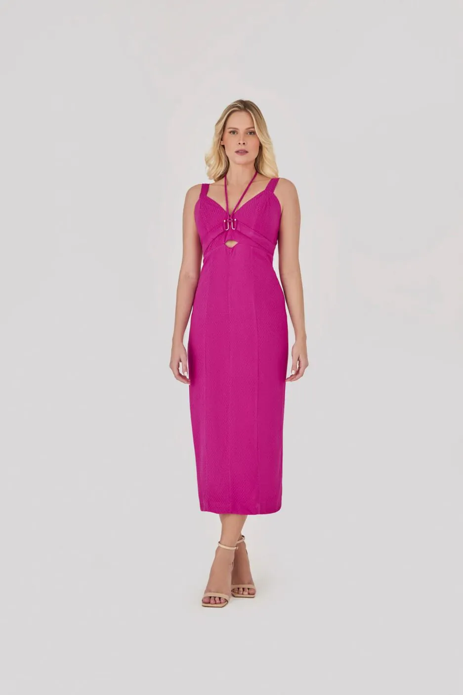 Vestido Midi Com