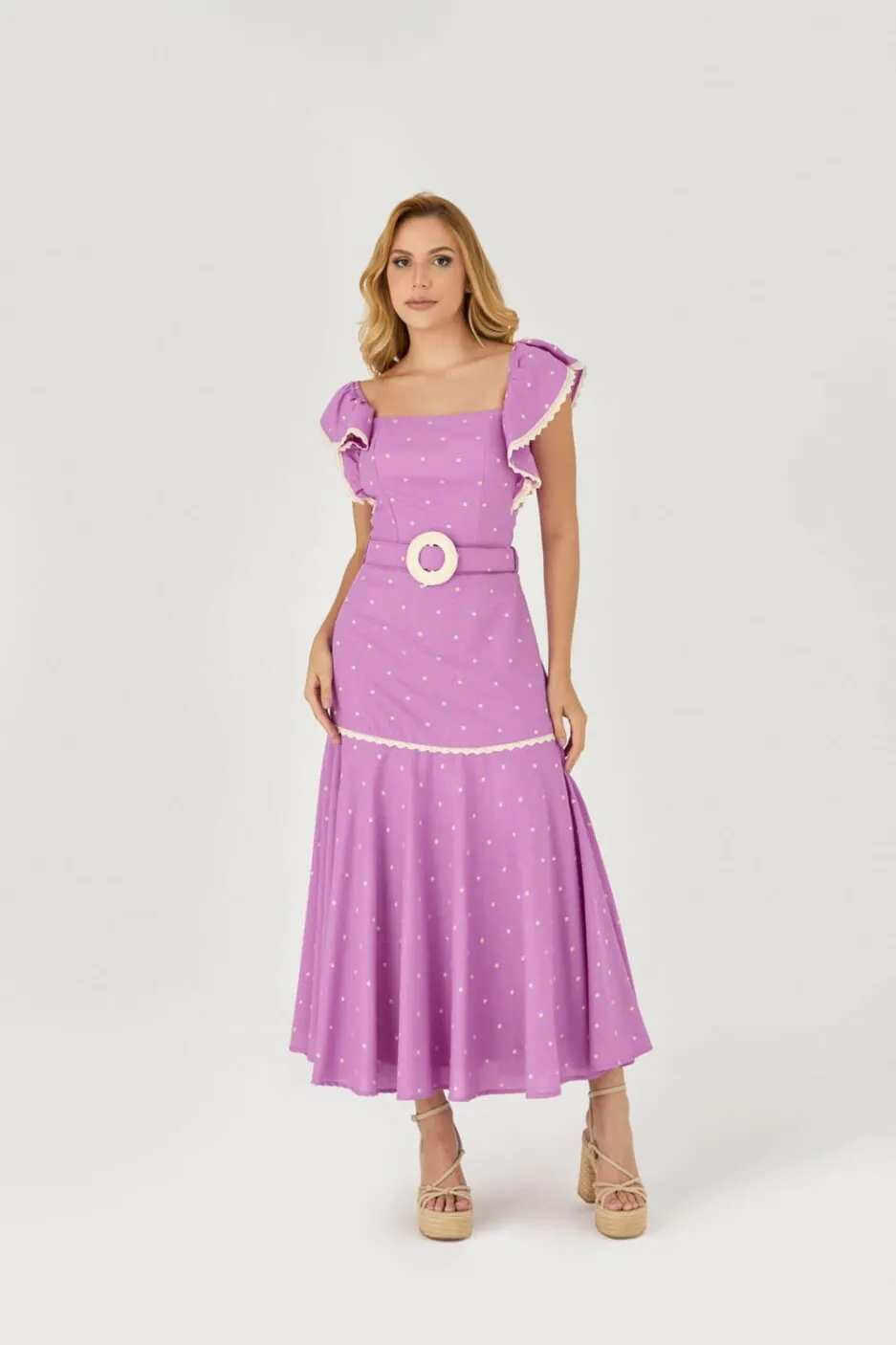 Vestido Midi Detalhe