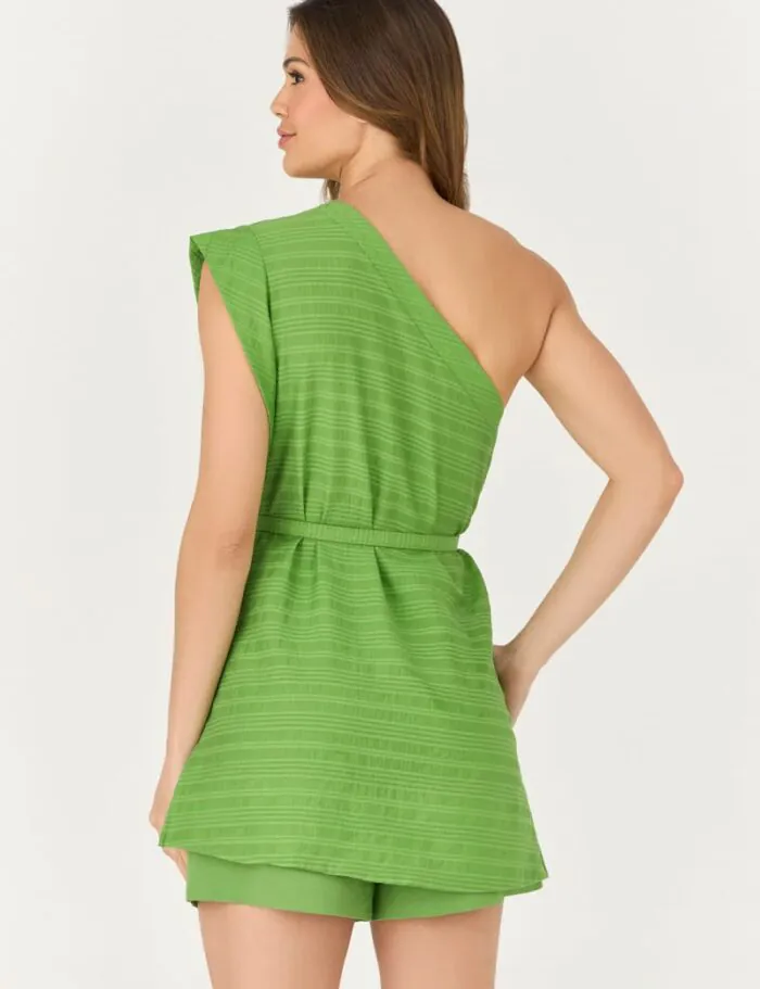 Blusa Ombro So Com Cinto