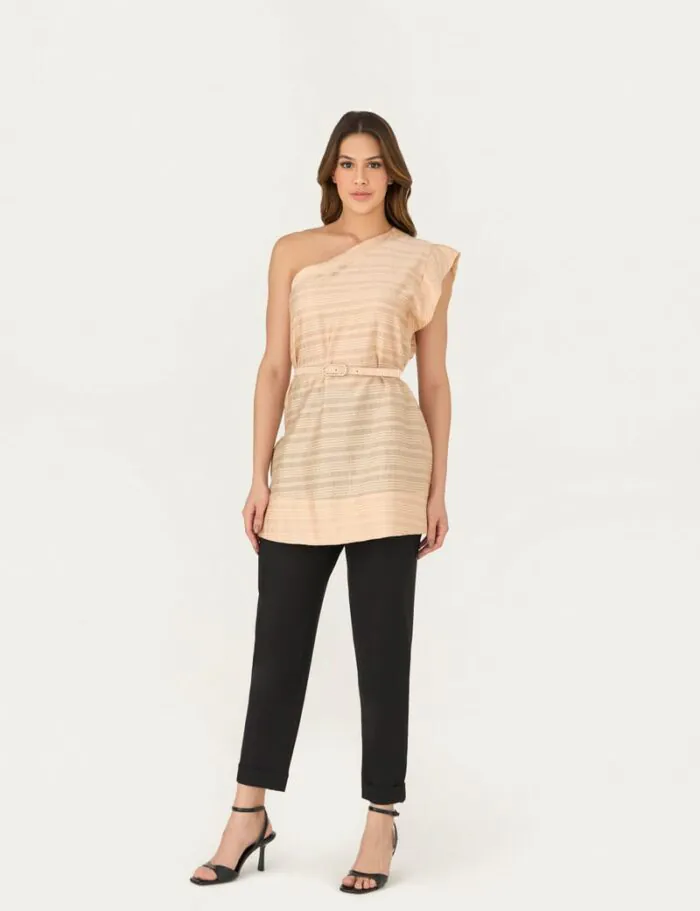 Blusa Ombro So Com Cinto