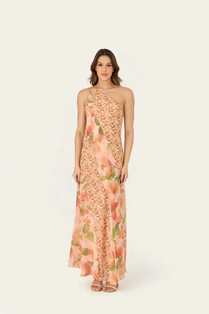 Vestido Longo Estampado