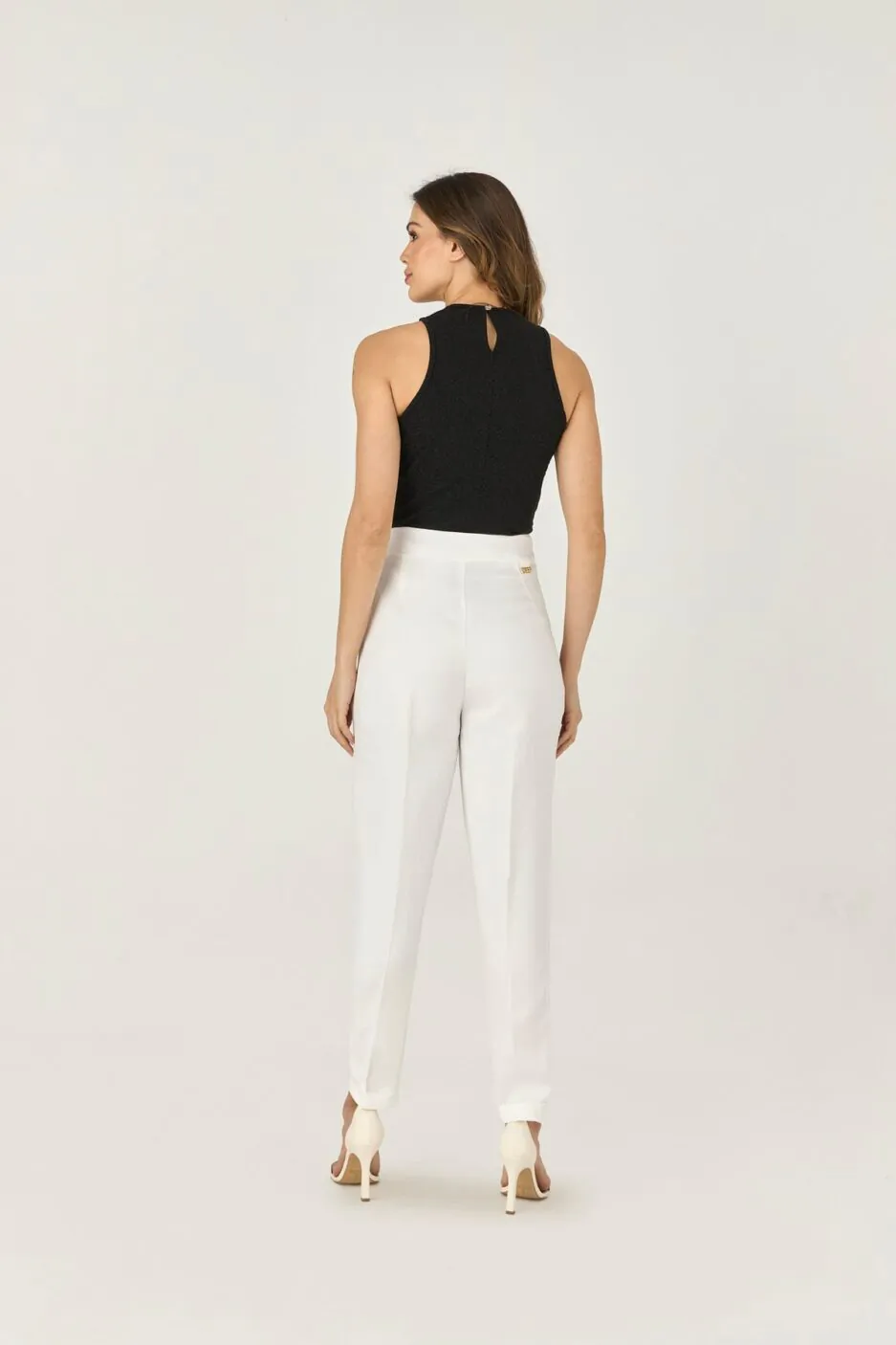 Blusa Regata Malha Com Textura