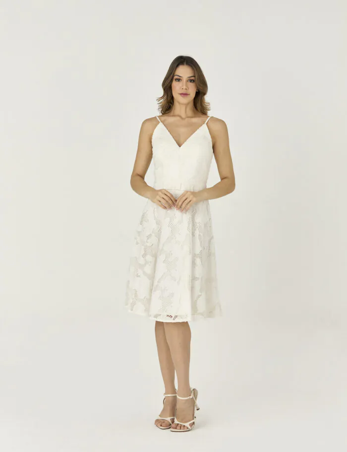 Vestido Curto Gode Com Tela