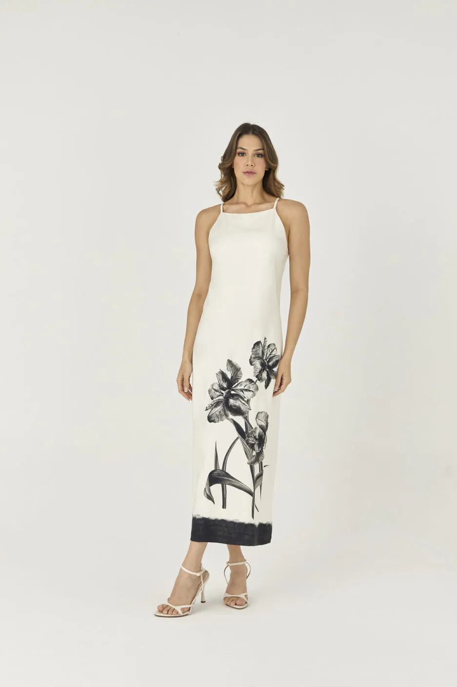 Vestido Longo Estampa Localizada
