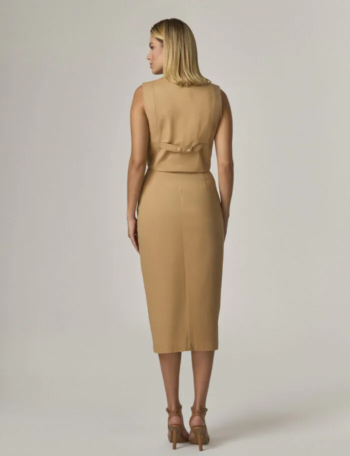 Saia Midi Com Fenda