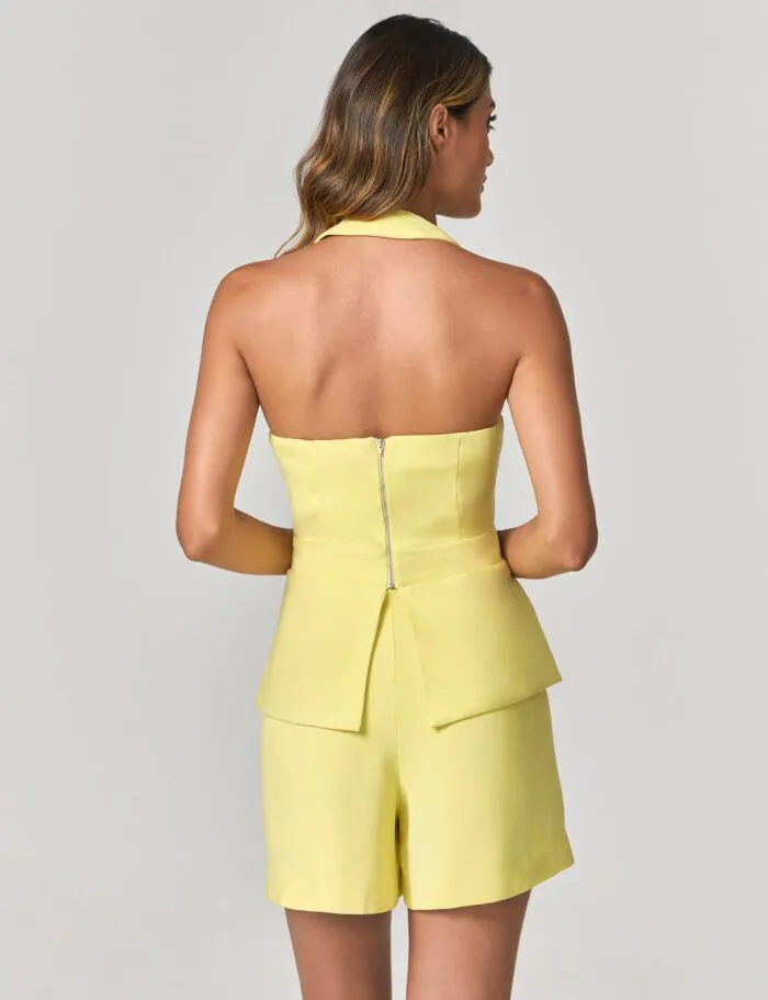 Short Alfaiataria Com Detalhe Aviamento Sol