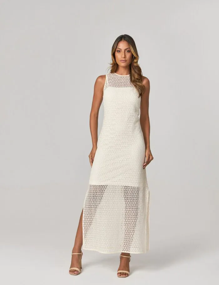Vestido Midi Crochet