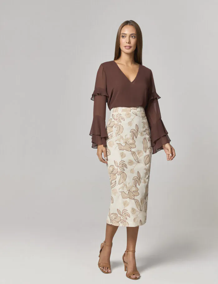 Blusa Com Babados