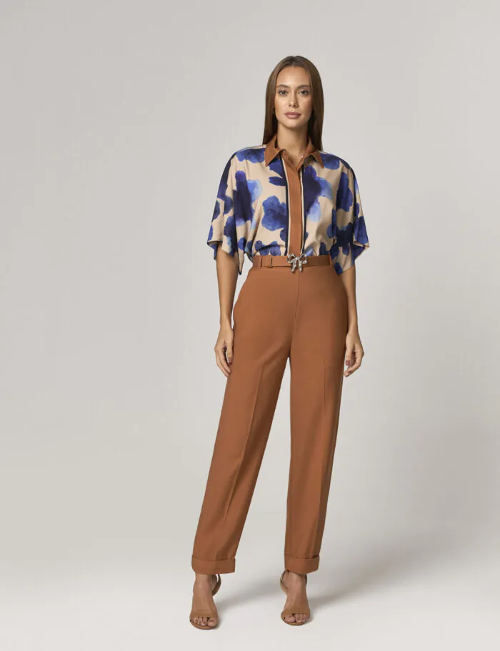 Blusa Camisa Estampada