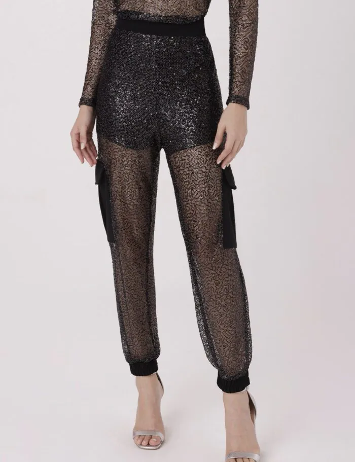Calca Pantacourt Calca Jogger De Tela Com Bolso