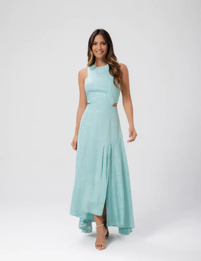 Vestido Midi Assimetrico