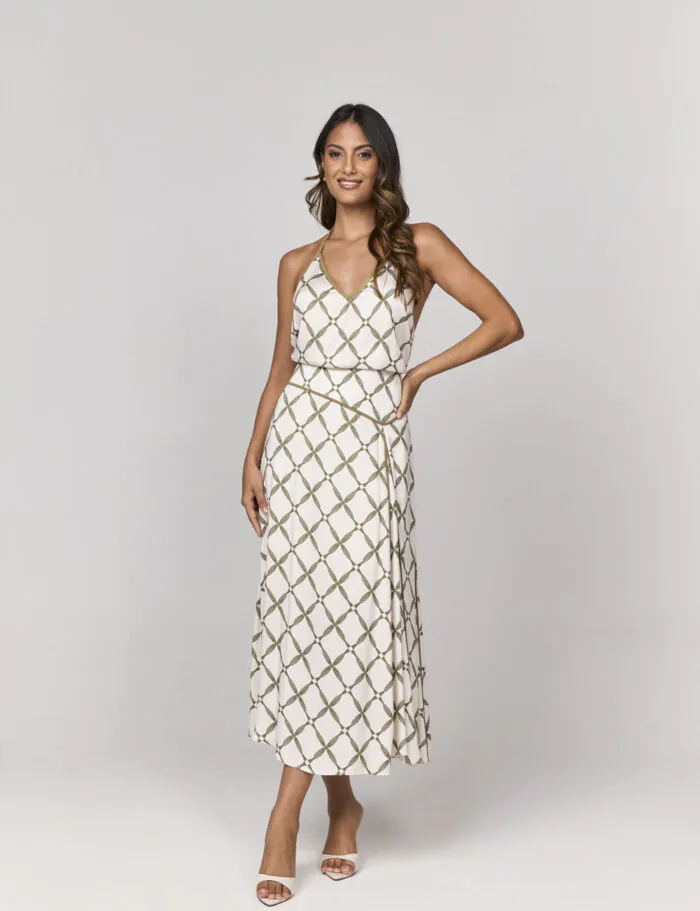 Saia Midi Estampada